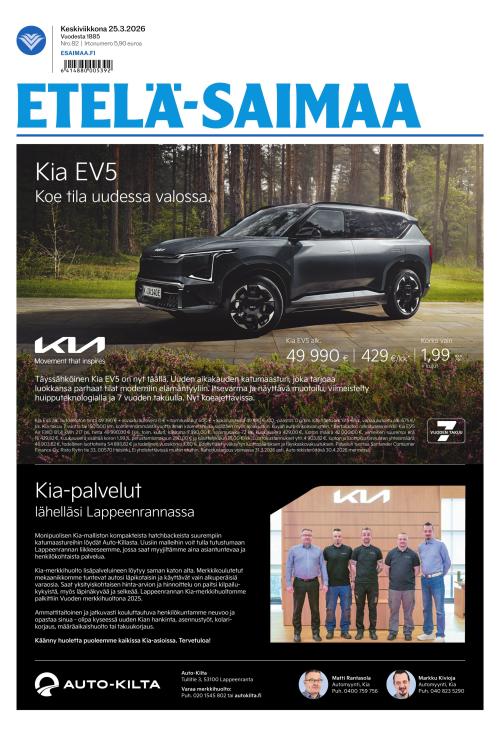 Etelä-Saimaa 25.3.2026