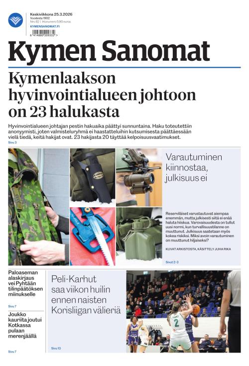 Kymen Sanomat 25.3.2026
