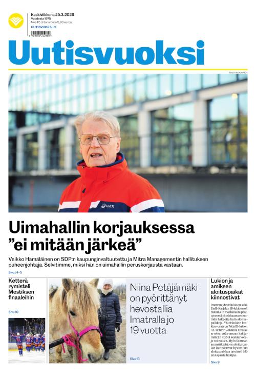 Uutisvuoksi 25.3.2026