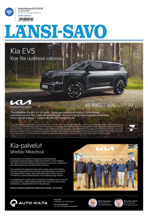 Länsi-Savo 25.3.2026
