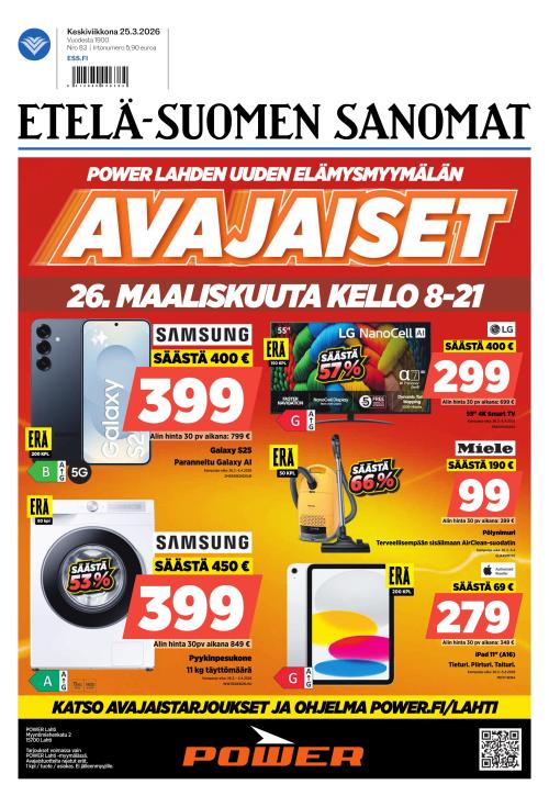 Etelä-Suomen Sanomat 25.3.2026