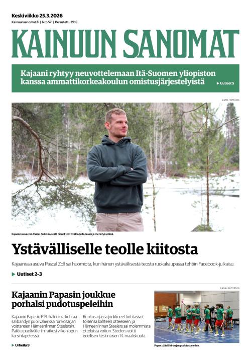 Kainuun Sanomat 25.3.2026