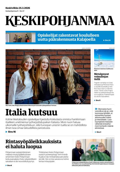 Keskipohjanmaa 25.3.2026