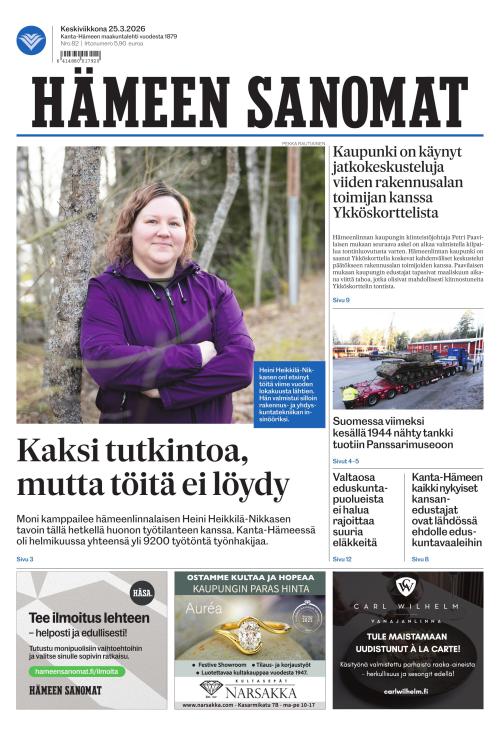 Hämeen Sanomat 25.3.2026