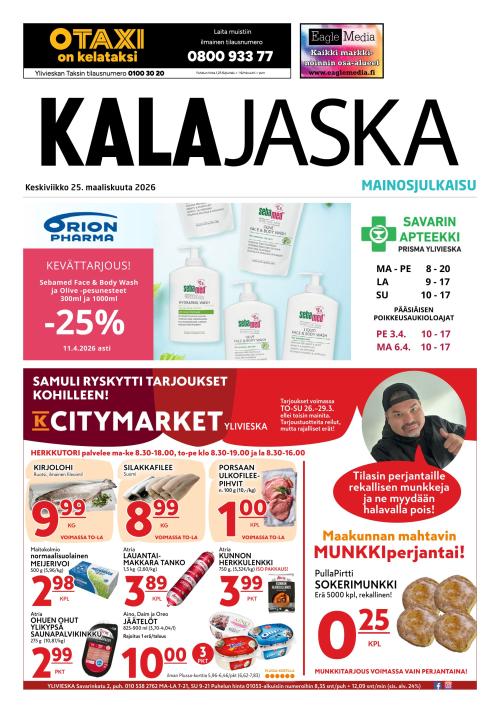 Kalajokilaakso ja Kalajaska 25.3.2026