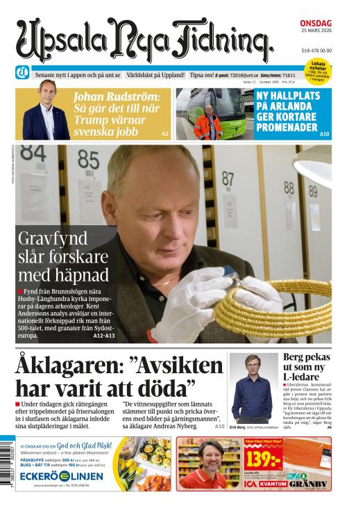 Upsala Nya Tidning 25.3.2026