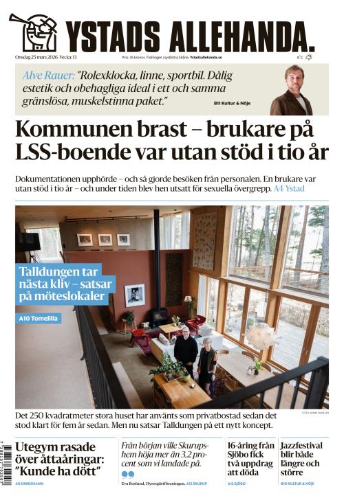 Ystads Allehanda 25.3.2026