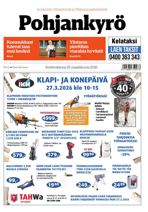 Pohjankyrö-lehti 25.3.2026