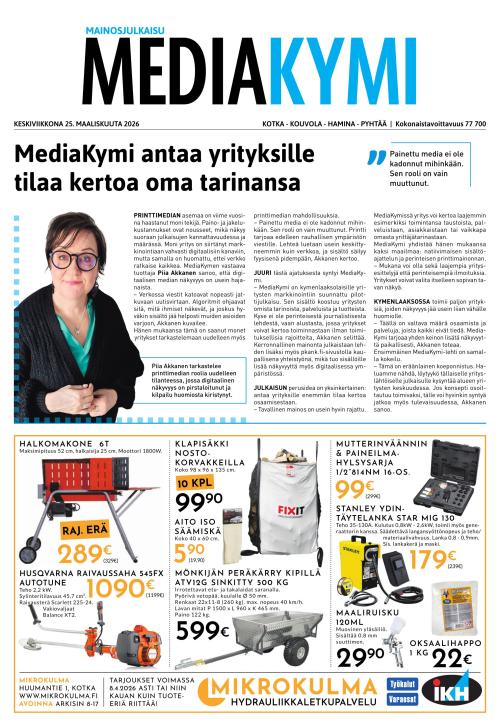 Kaupunkilehti Pohjois-Kymenlaakso 25.3.2026