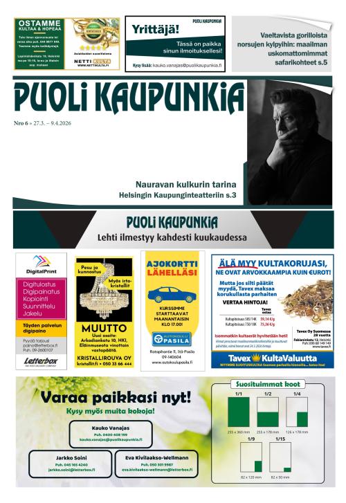 Puoli Kaupunkia Helsinki B 27.3.2026