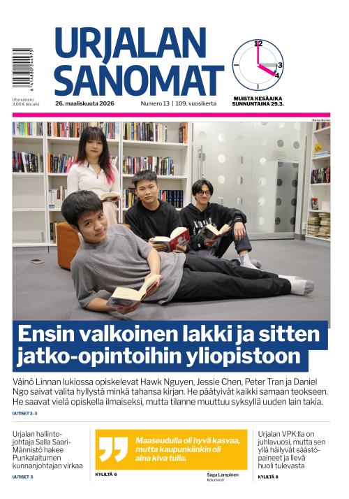 Urjalan Sanomat 26.3.2026