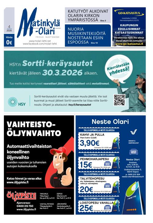 Matinkylä-Olari-lehti 26.3.2026