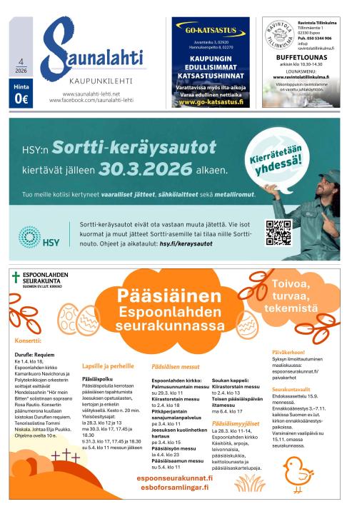 Saunalahti 26.3.2026