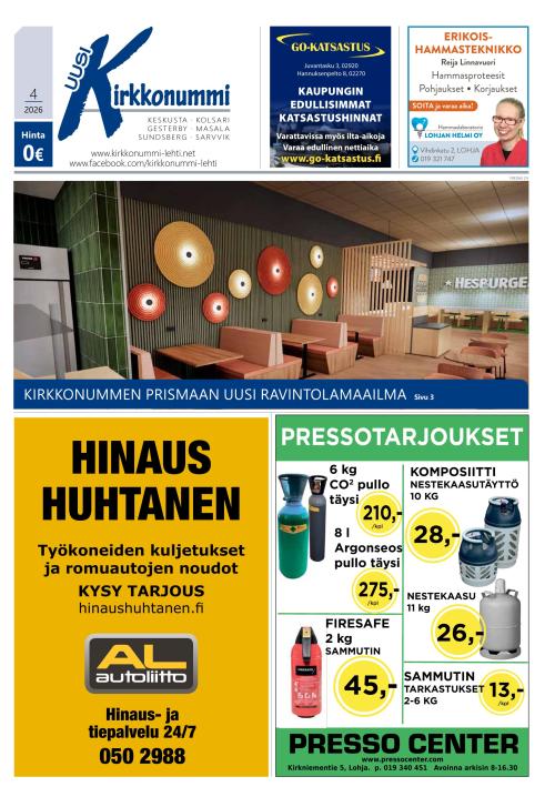 Kirkkonummi-lehti 26.3.2026