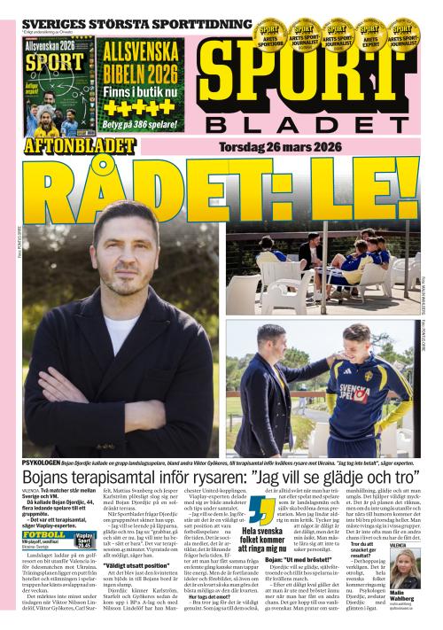 Aftonbladet Sportbladet 26.3.2026