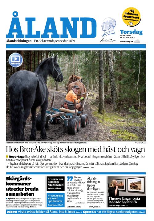 Ålandstidningen 26.3.2026