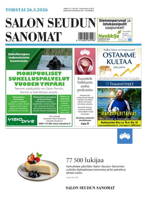 Salon Seudun Sanomat 26.3.2026