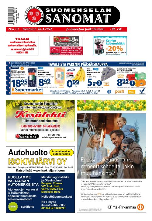 Suomenselän Sanomat 26.3.2026