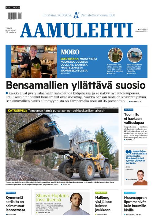 Aamulehti 26.3.2026