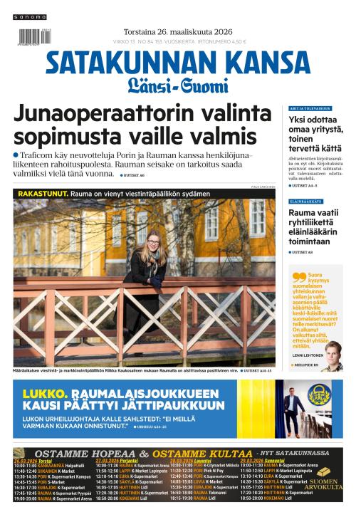 Satakunnan Kansa Länsi-Suomi 26.3.2026