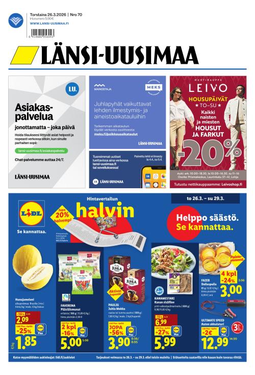 Länsi-Uusimaa 26.3.2026