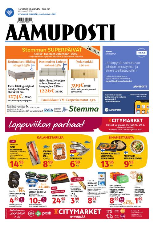 Aamuposti 26.3.2026