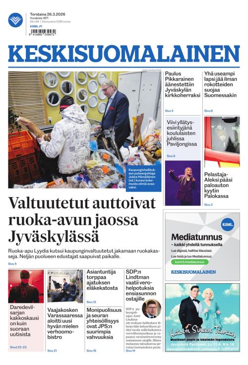 Keskisuomalainen 26.3.2026