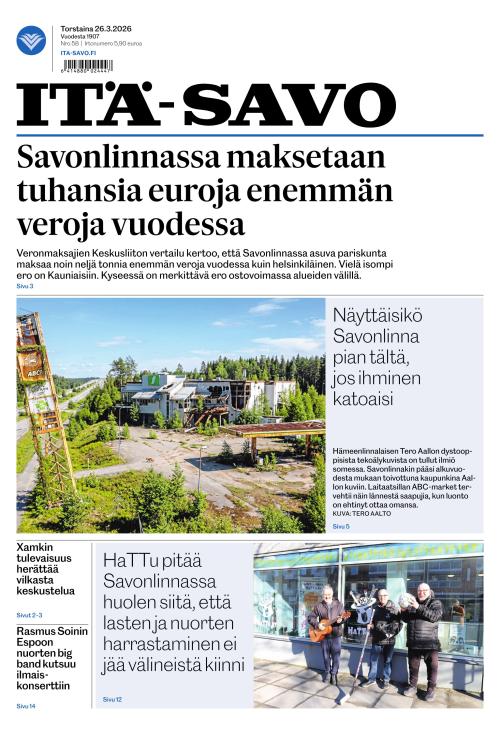 Itä-Savo 26.3.2026