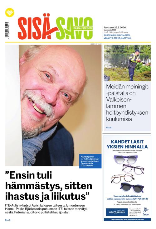 Paikallislehti Sisä-Savo 26.3.2026