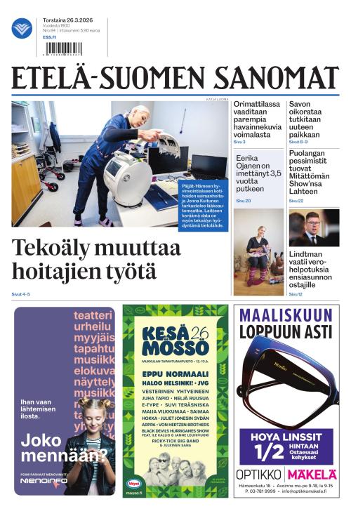 Etelä-Suomen Sanomat 26.3.2026