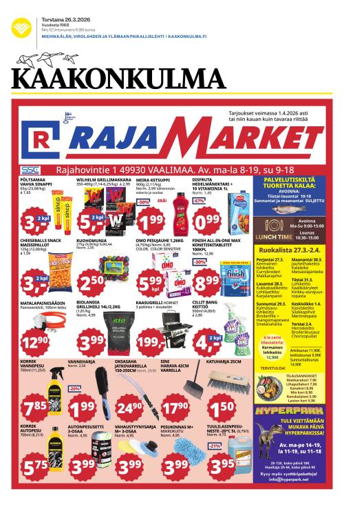 Kaakonkulma 26.3.2026