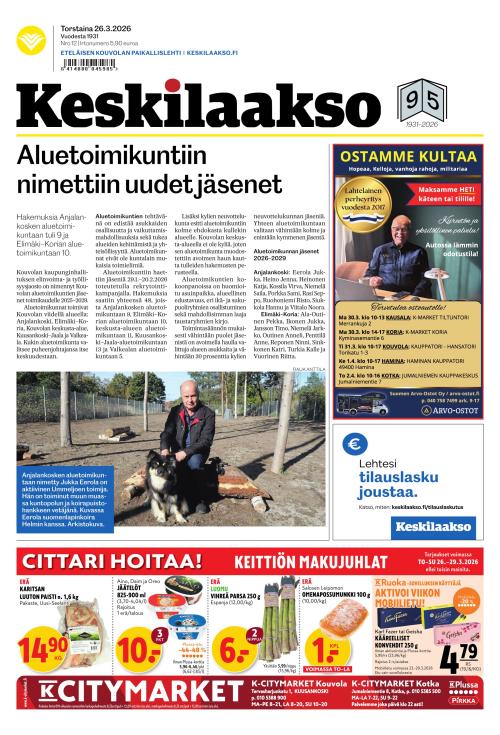 Keskilaakso 26.3.2026