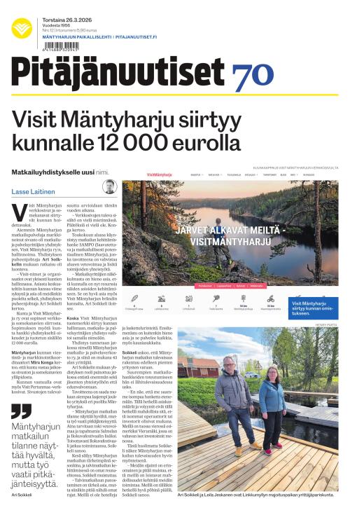 Pitäjänuutiset 26.3.2026