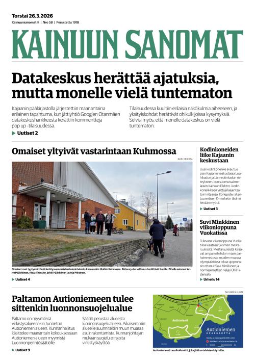 Kainuun Sanomat 26.3.2026