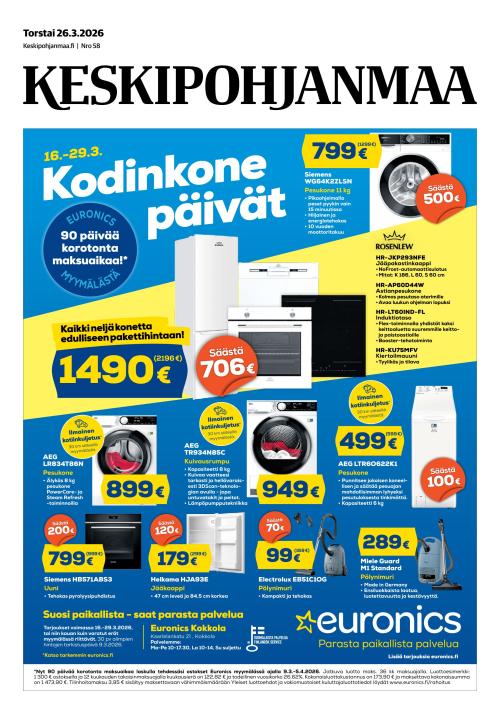 Keskipohjanmaa 26.3.2026