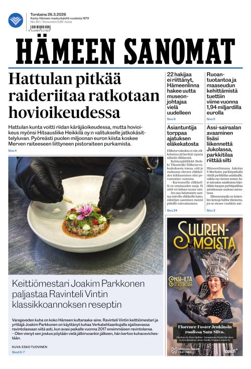 Hämeen Sanomat 26.3.2026