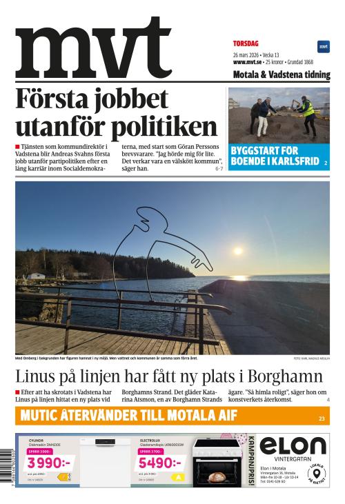 Motala Vadstena Tidning 26.3.2026