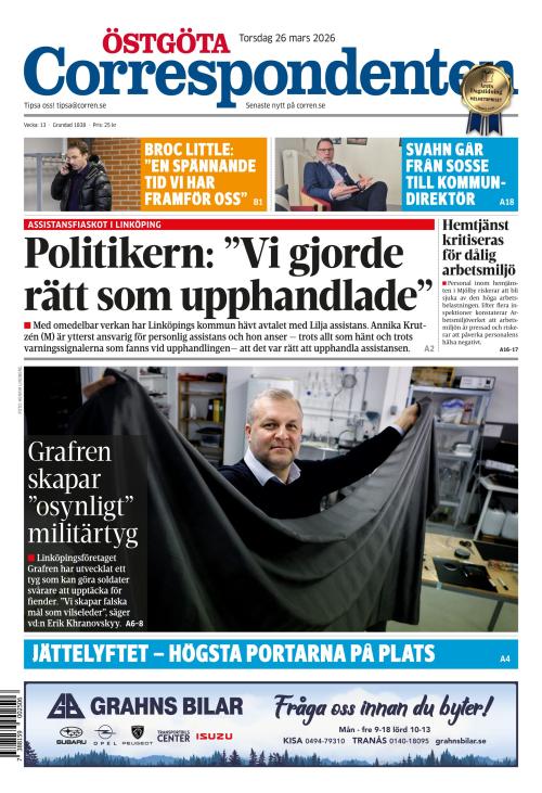 Östgöta Correspondenten 26.3.2026