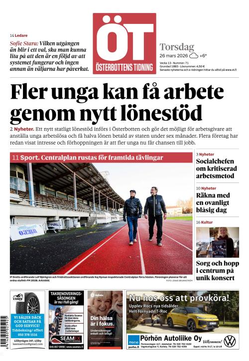 Österbottens Tidning 26.3.2026