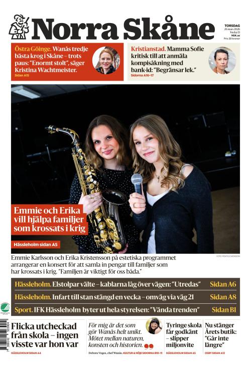 Norra Skåne 26.3.2026