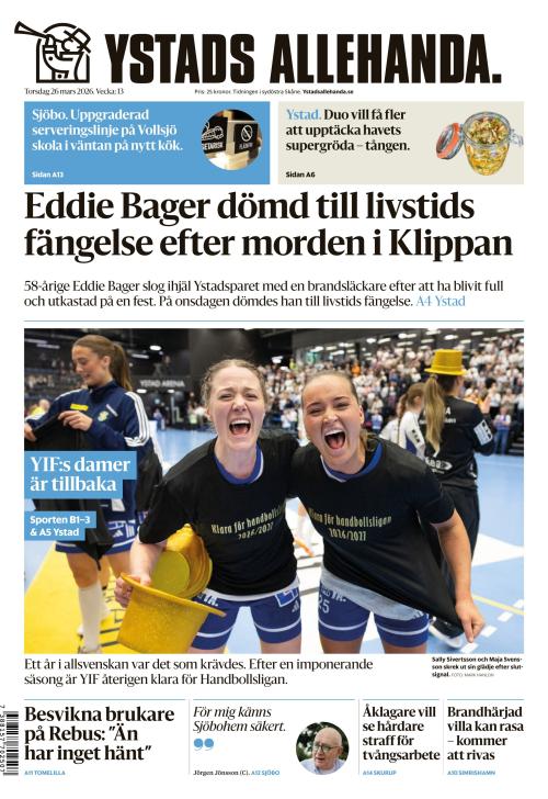 Ystads Allehanda 26.3.2026