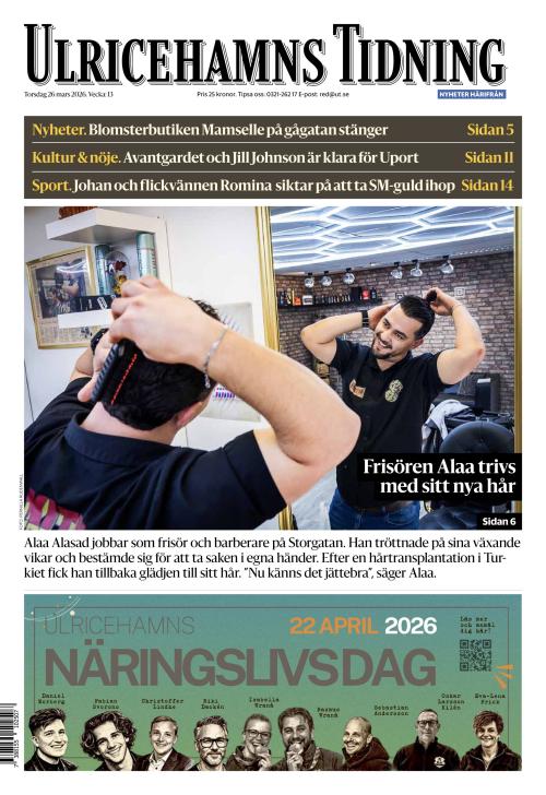 Ulricehamns Tidning 26.3.2026