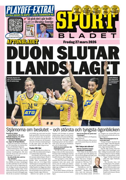 Aftonbladet Sportbladet 27.3.2026