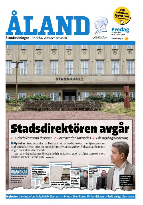 Ålandstidningen 27.3.2026