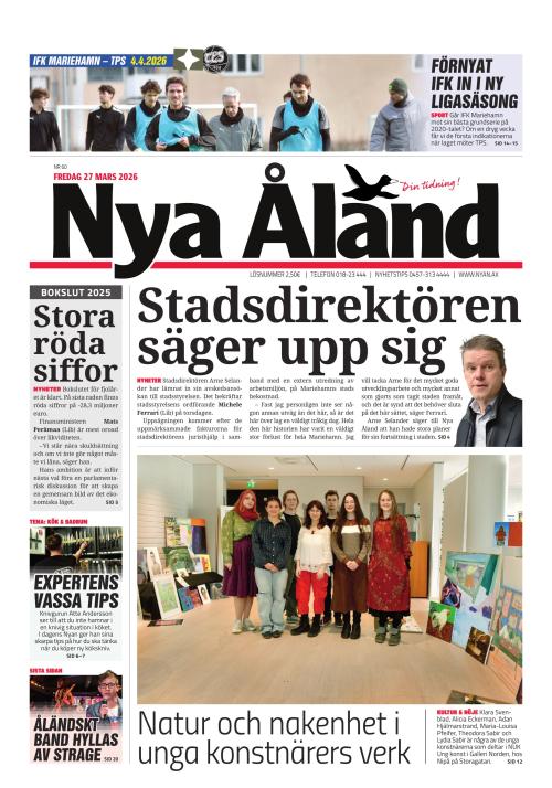 Nya Åland 27.3.2026