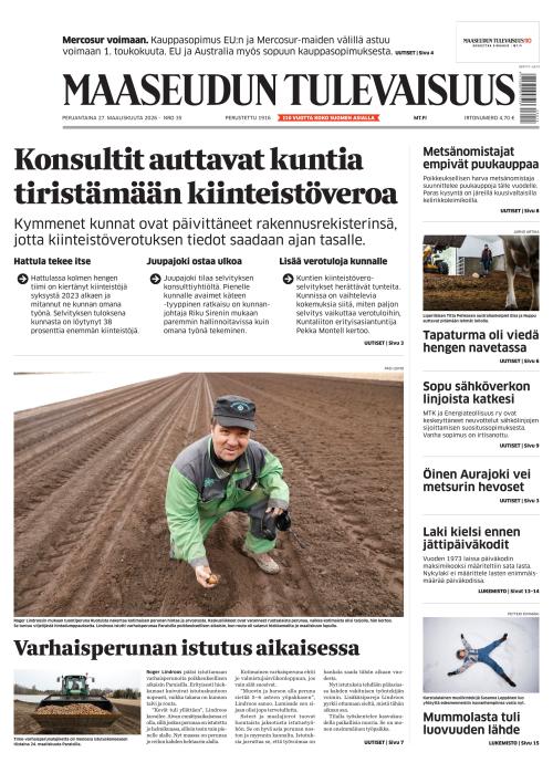 Maaseudun Tulevaisuus 27.3.2026
