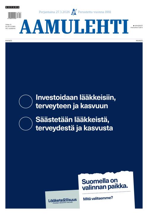 Aamulehti 27.3.2026