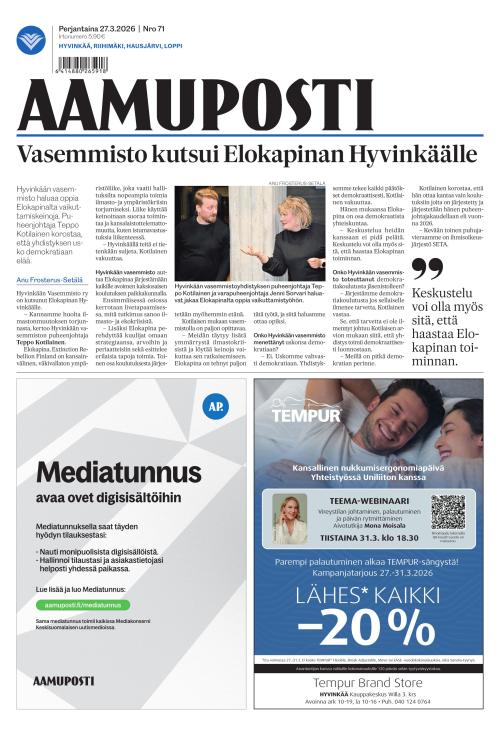 Aamuposti 27.3.2026