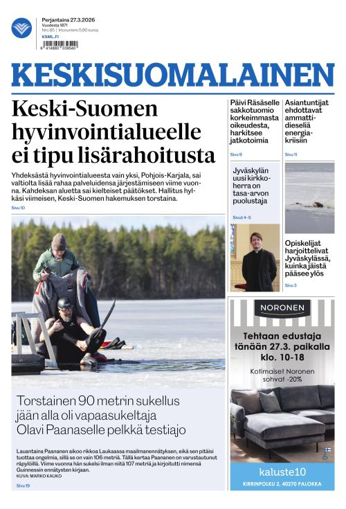 Keskisuomalainen 27.3.2026