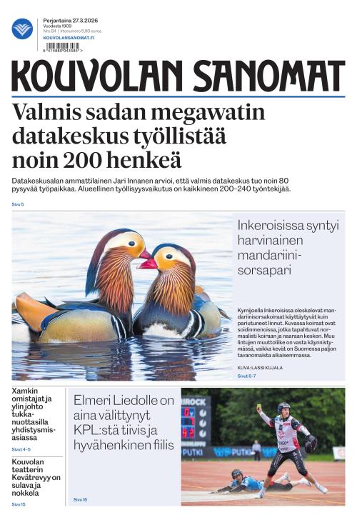 Kouvolan Sanomat 27.3.2026